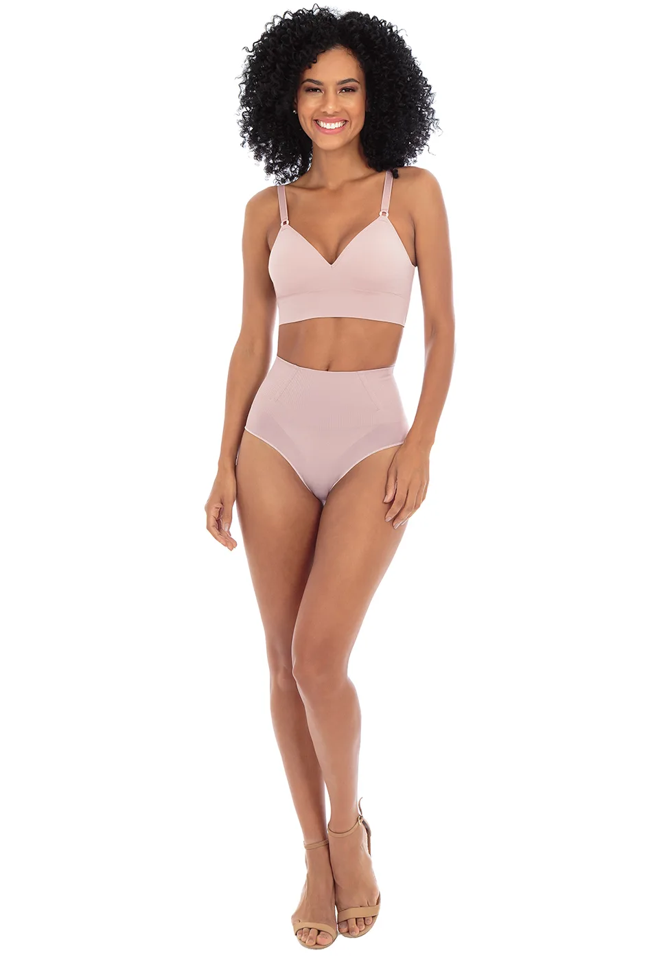 CALCINHA MODELADORA CINTURA MÉDIA COM BARBATANAS